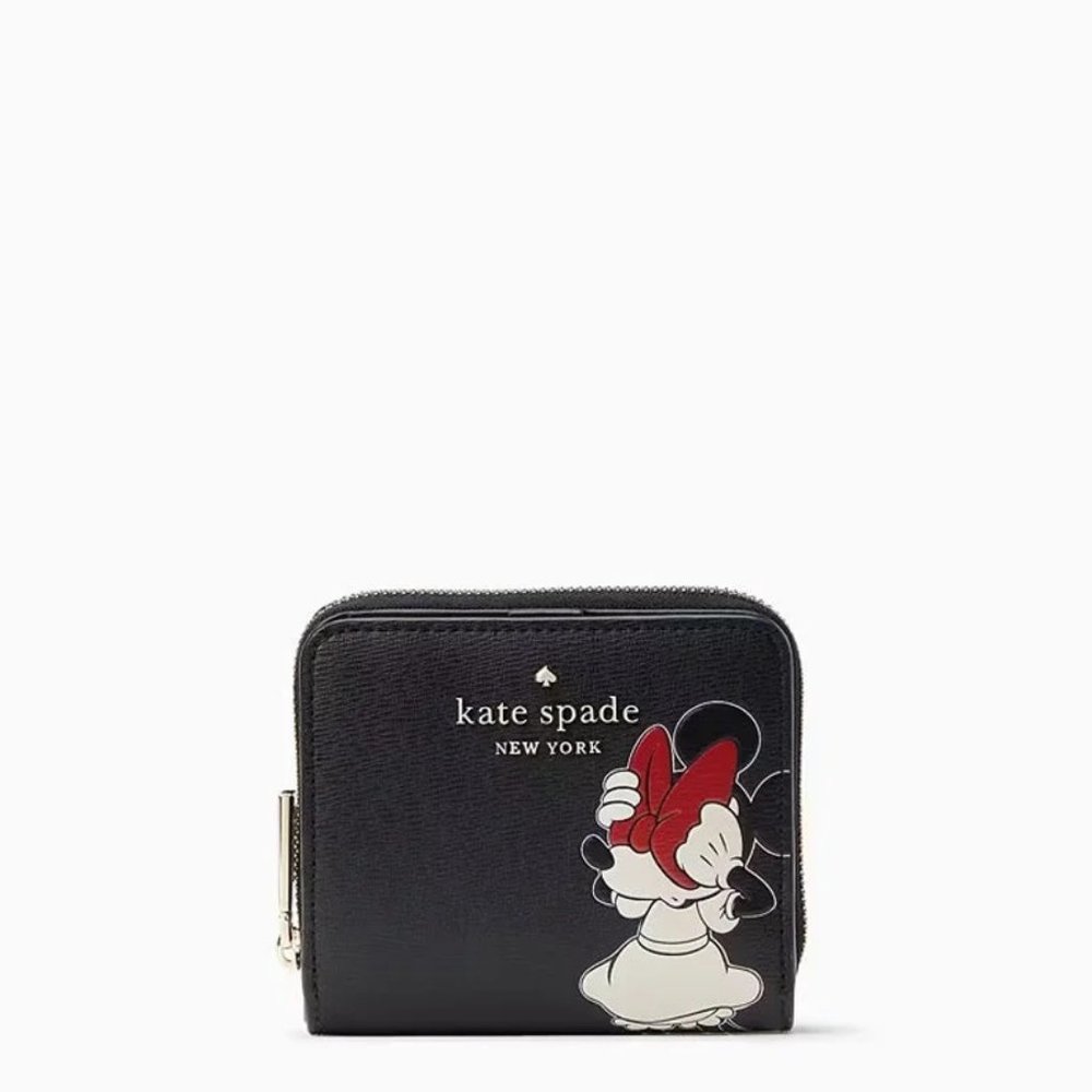 Kate Spade New York Disney Minnie Mouse Zip Around Wallet - NWT